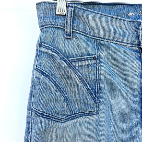 Vintage Y2K 7 For All Mankind 74AM Flare Jeans Pocket Detail 26 Boho Mid Rise - Picture 7 of 10